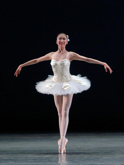 Kaho Ogawa in George Balanchine's Symphony in C. Photo by Marty Sohl 「シンフォニー・イン・C」小川華歩　photo/MartySohl