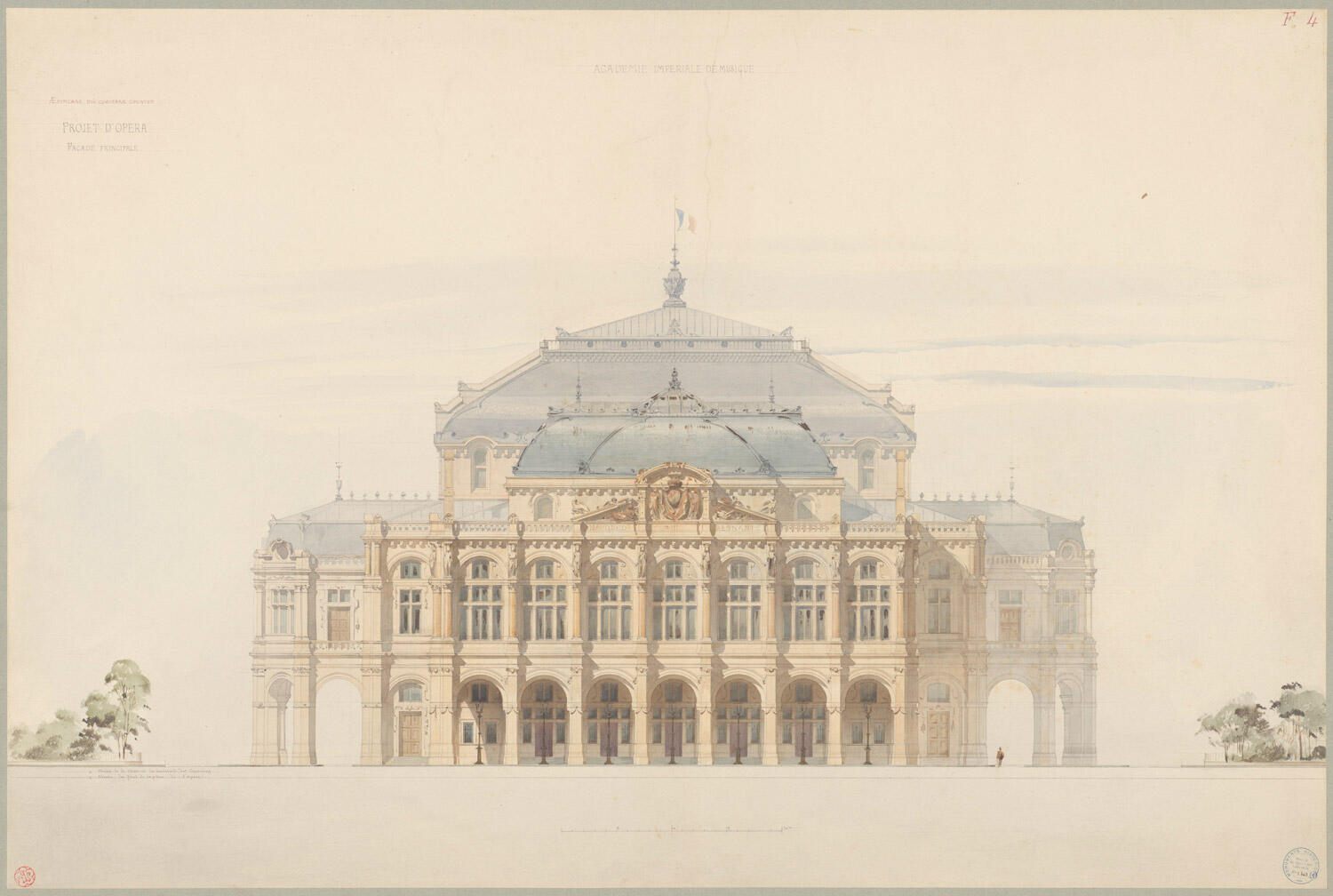 Expo-Ope-ra-1--Charles-Garnier.-Ele-v-ation-de-la-fraçade-principale-et-des-pavillons-latéraux-1861-dessin--BNF-Bibliothèque-musée-de-l'Opéra.jpg