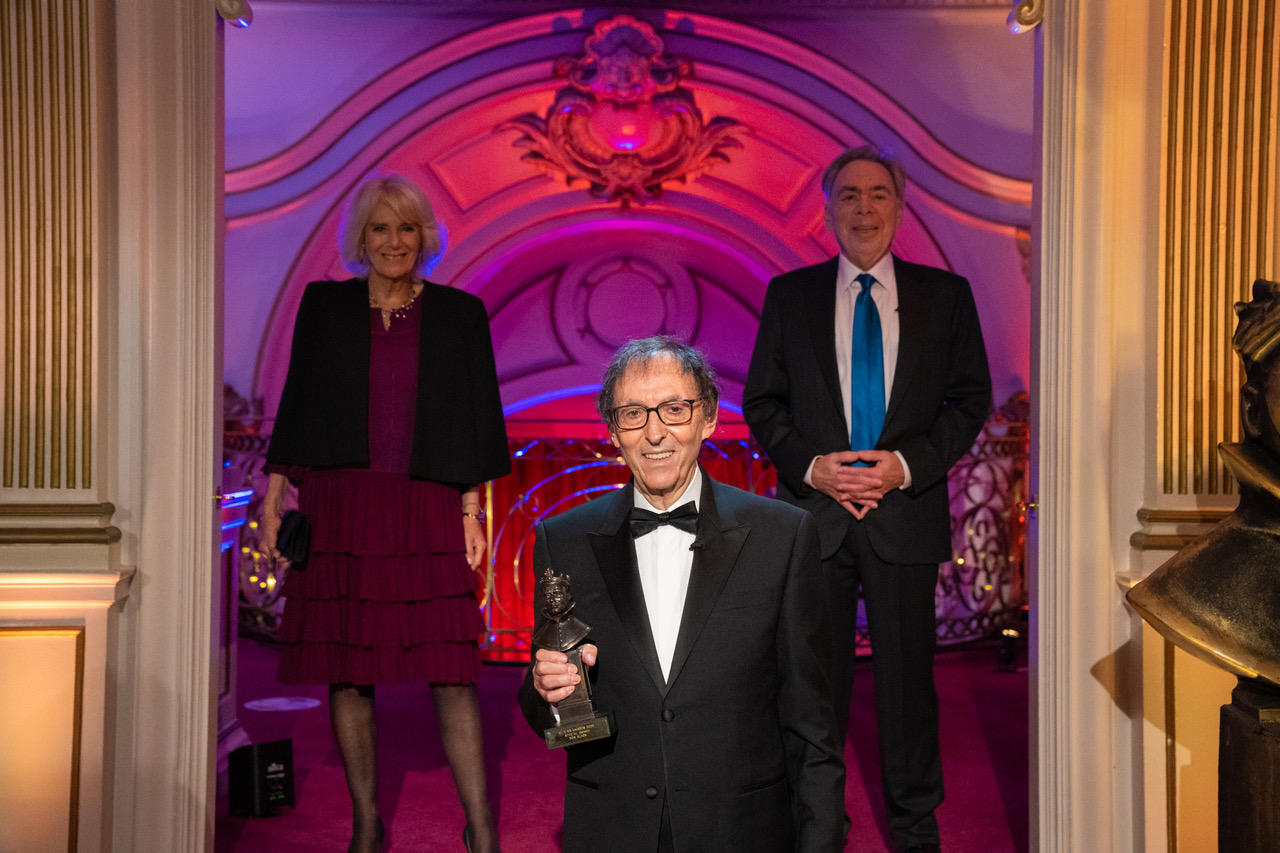 HRH The Duchess of Cornwall, Andrew Lloyd Webber and Don Black. Olivier Awards 2020 with Mastercard (Photo- Aemelia Taylor, SOLT) 1.jpeg