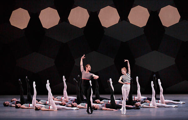 Sterling Hyltin and Andrew Veyette in Justin Peck's Everywhere We Go. (C) Paul Kolnik