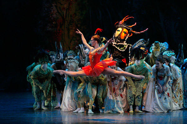 Ashley Bouder in George Balanchine's Firebird. Photo (C) Paul Kolnik