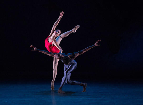 Christine Shevchenko and Calvin Royal III in Piano Concerto #1. Photo: Rosalie O'Connor.