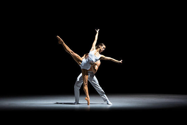 Sophie Martin and Victor Zarallo in Bryan Arias' Motion of Displacement Photo by Andy Ross