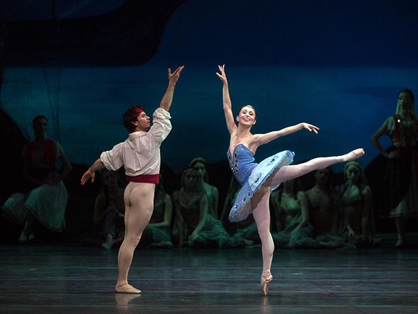 Skylar Brandt and Herman Cornejo in Le Corsaire. Photo: Rosalie O'Connor.