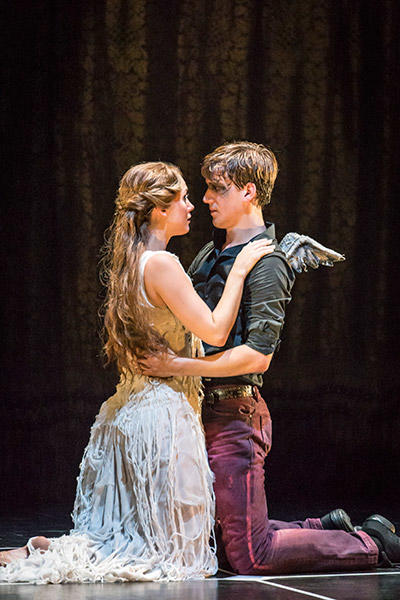 Matthew Bourne's SLEEPING BEAUTY. Ashley Shaw (Aurora) and Dominic North (Leo). Photo by Johan Persson