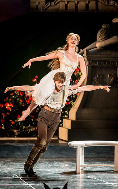 Matthew Bourne's SLEEPING BEAUTY. Dominic North (Leo) and Ashley Shaw (Aurora) . Photo by Johan Persson