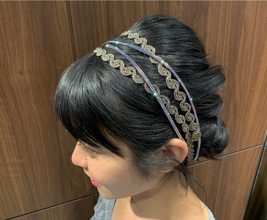 スールスー クリスマスヘアアレンジ チャコット